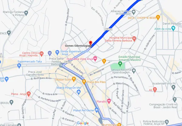 clinica venancio aruja mapa